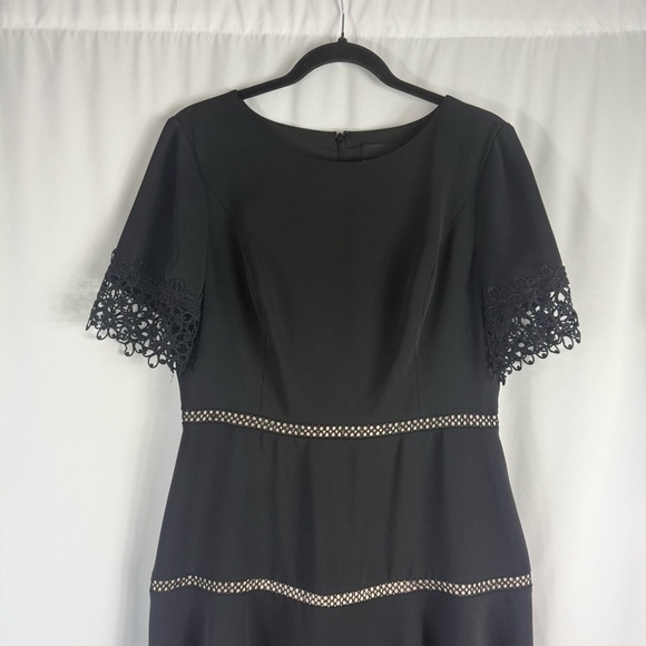Shani Lace-Trim Crepe Fit & Flare Dress size:USA 10 - Picture 5 of 17